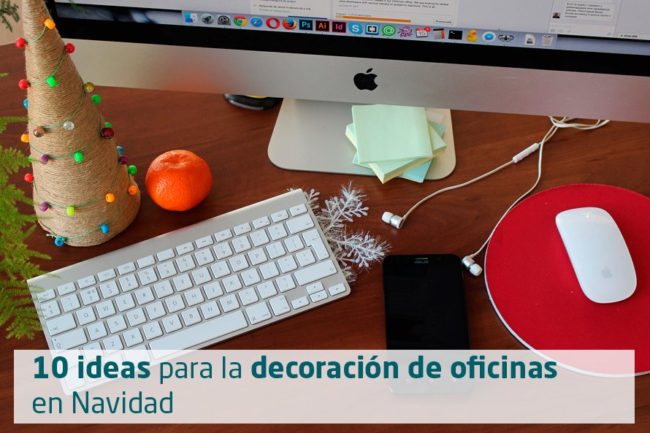 decoracion de oficinas en navidad
