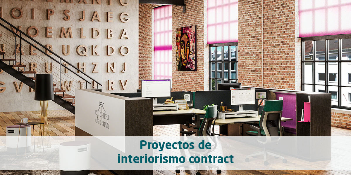 Proyectos de interiorismo contract en oficinas