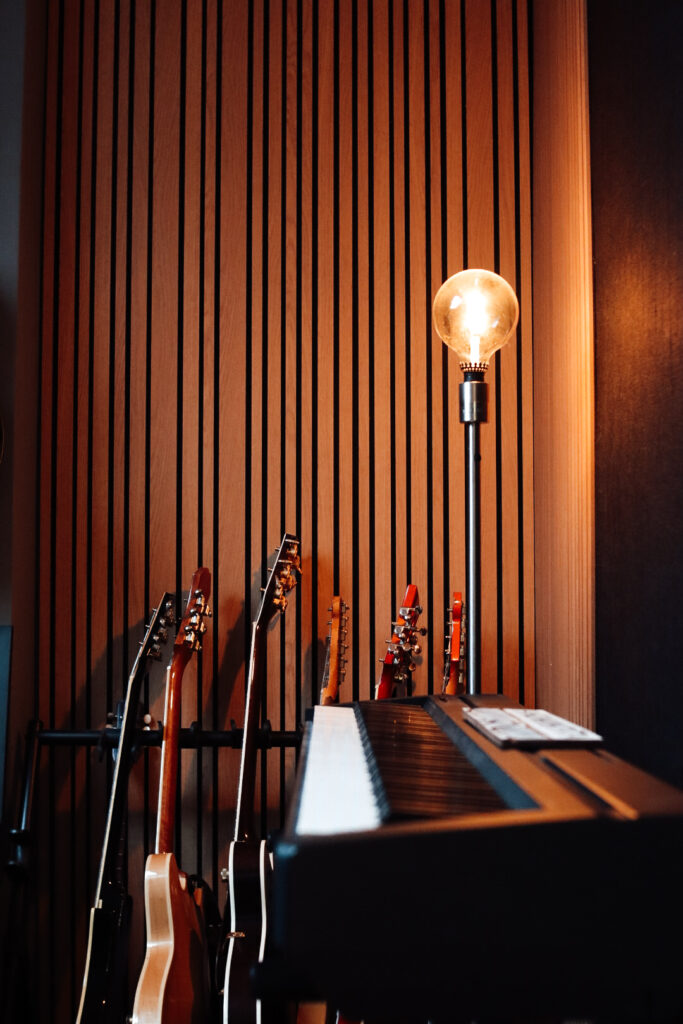 Panel de madera acústico.